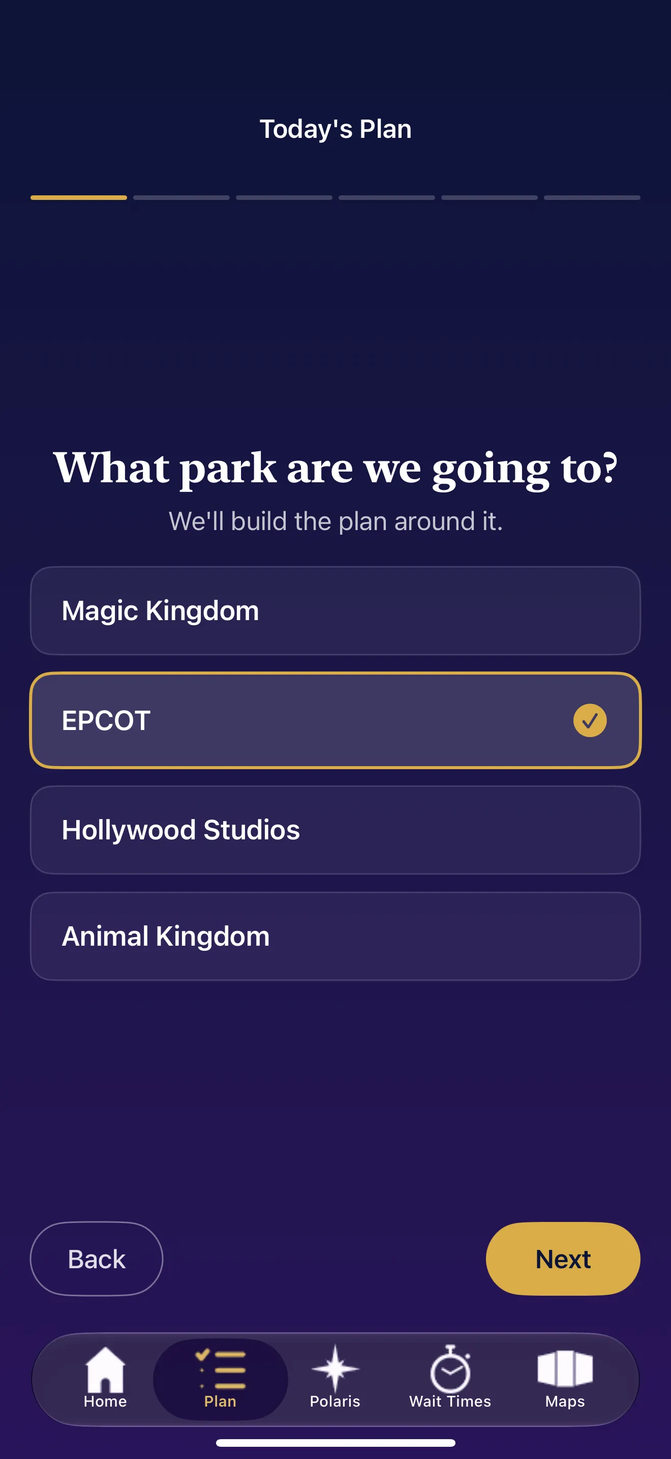 TODAY'S PLAN