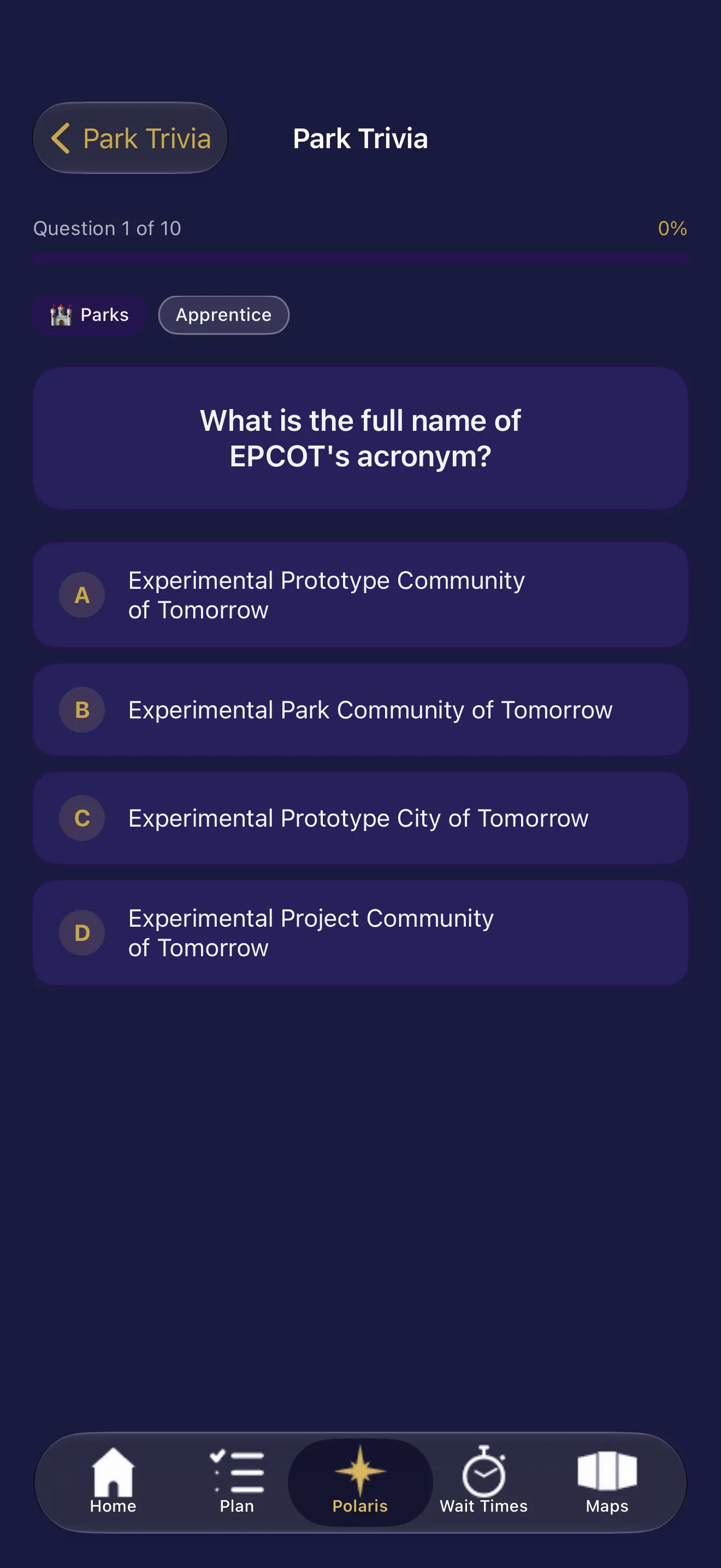 PARK TRIVIA