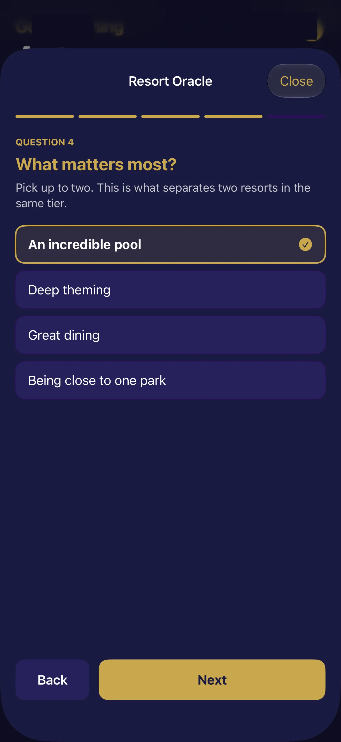 RESORT ORACLE