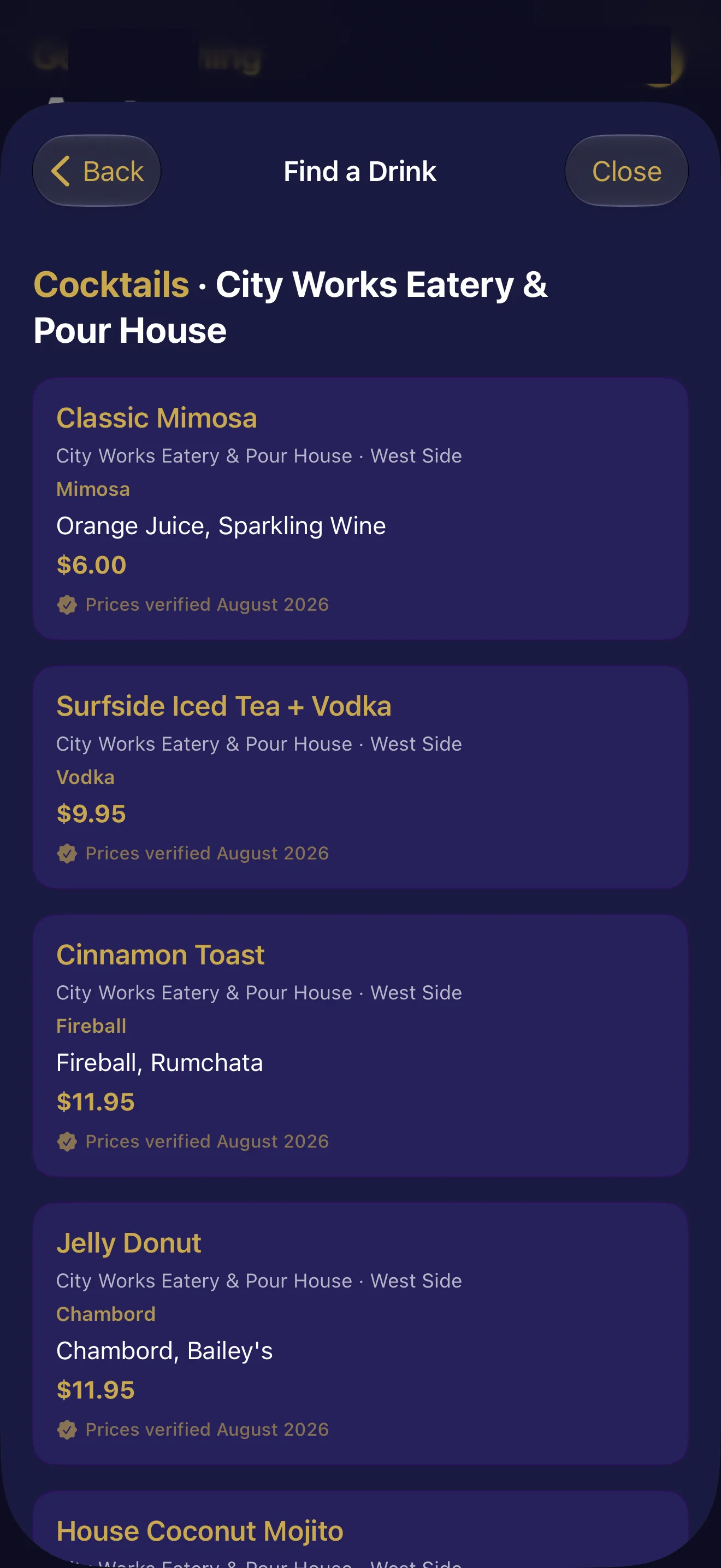 FIND A DRINK