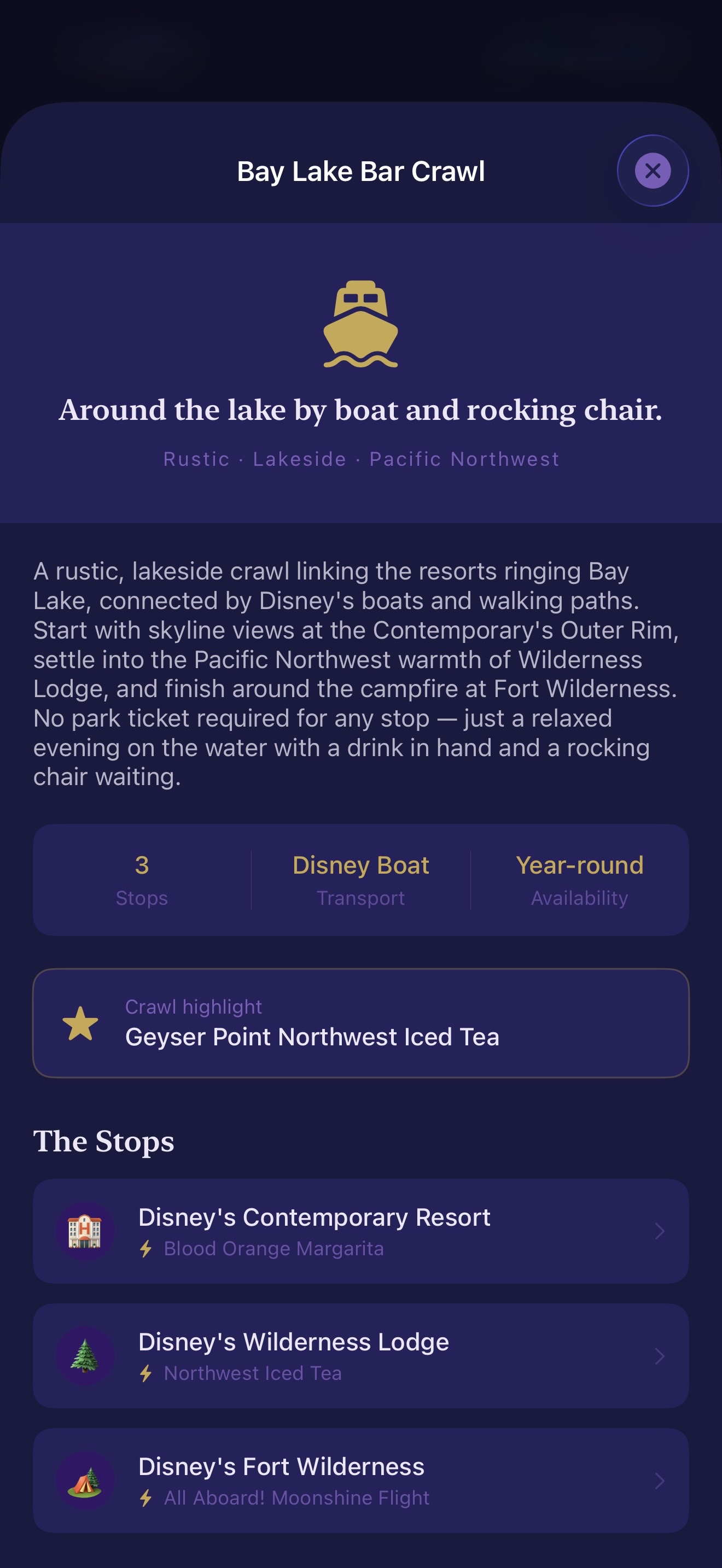 BAY LAKE BAR CRAWL